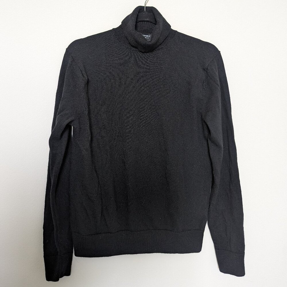 Banana Republic Men's Merino Wool Black Sweater, Size S